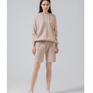 Faisean-treocht ócáideach, versatile knit oireann spóirt dhá phíosa 68062#